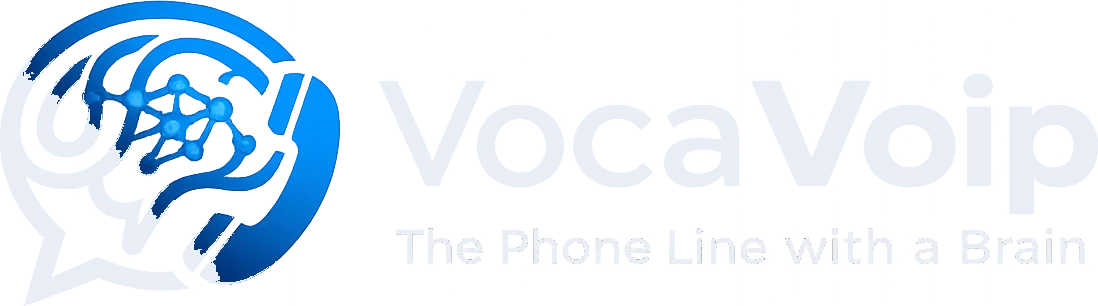 VocaVoIP logo for dark backgrounds